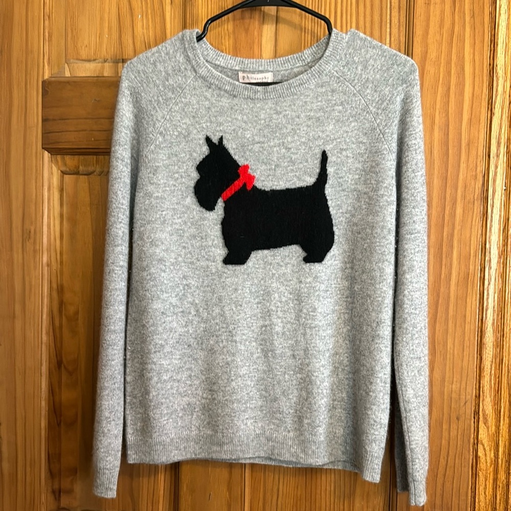 Philosophy Cashmere Sweater with Scottie